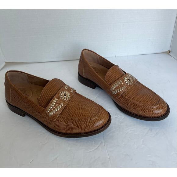 NWT Brioso Frisco Brown Lizard Emboss Leather
Loafers Slip On Comfort Shoes 8.5M - Picture 2 of 11